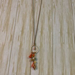 Tassel and Bead Necklace with tag